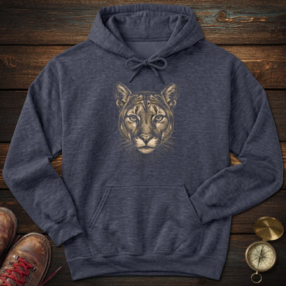 Mountain Lion Portrait Hoodie