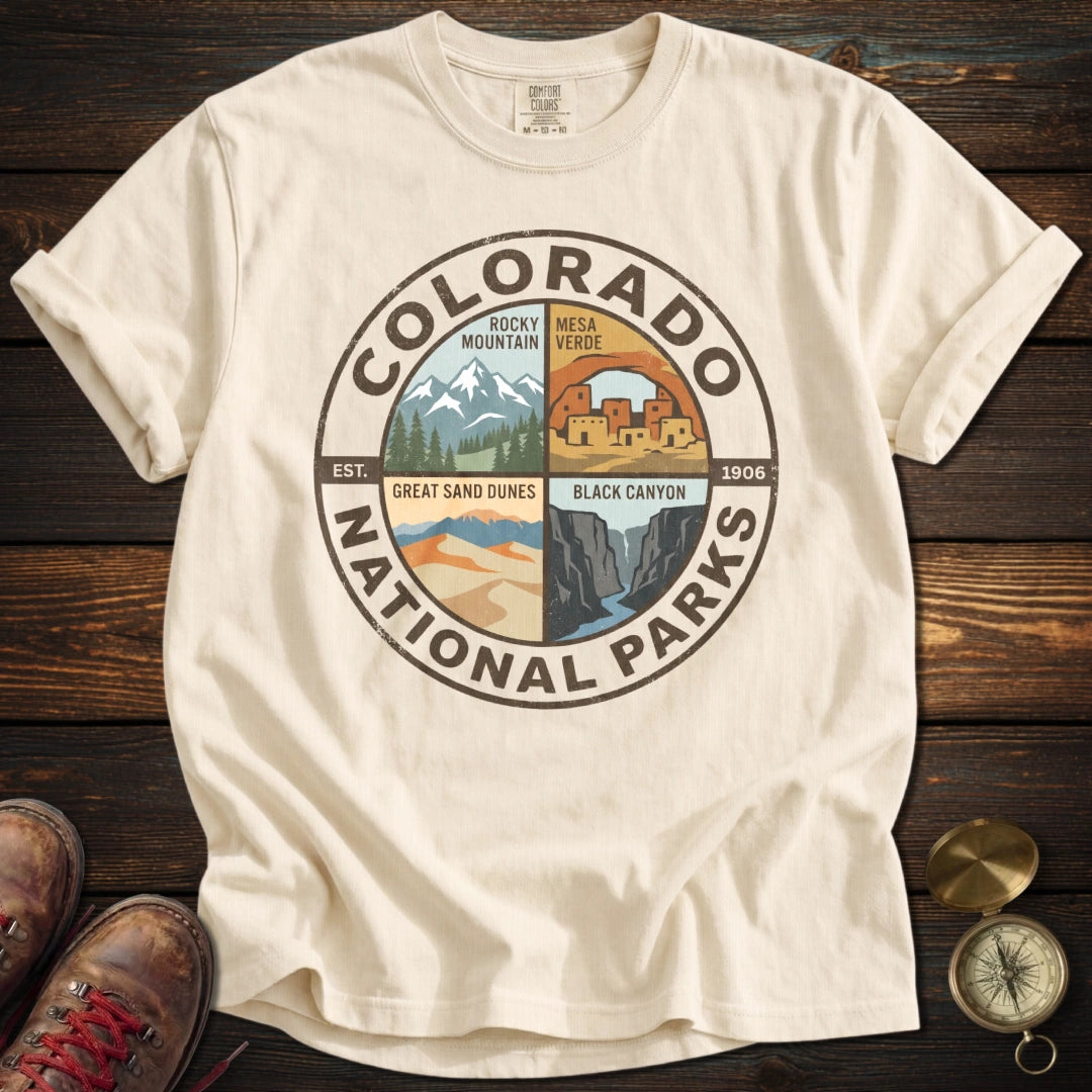 Colorado's 4 National Parks T-Shirt