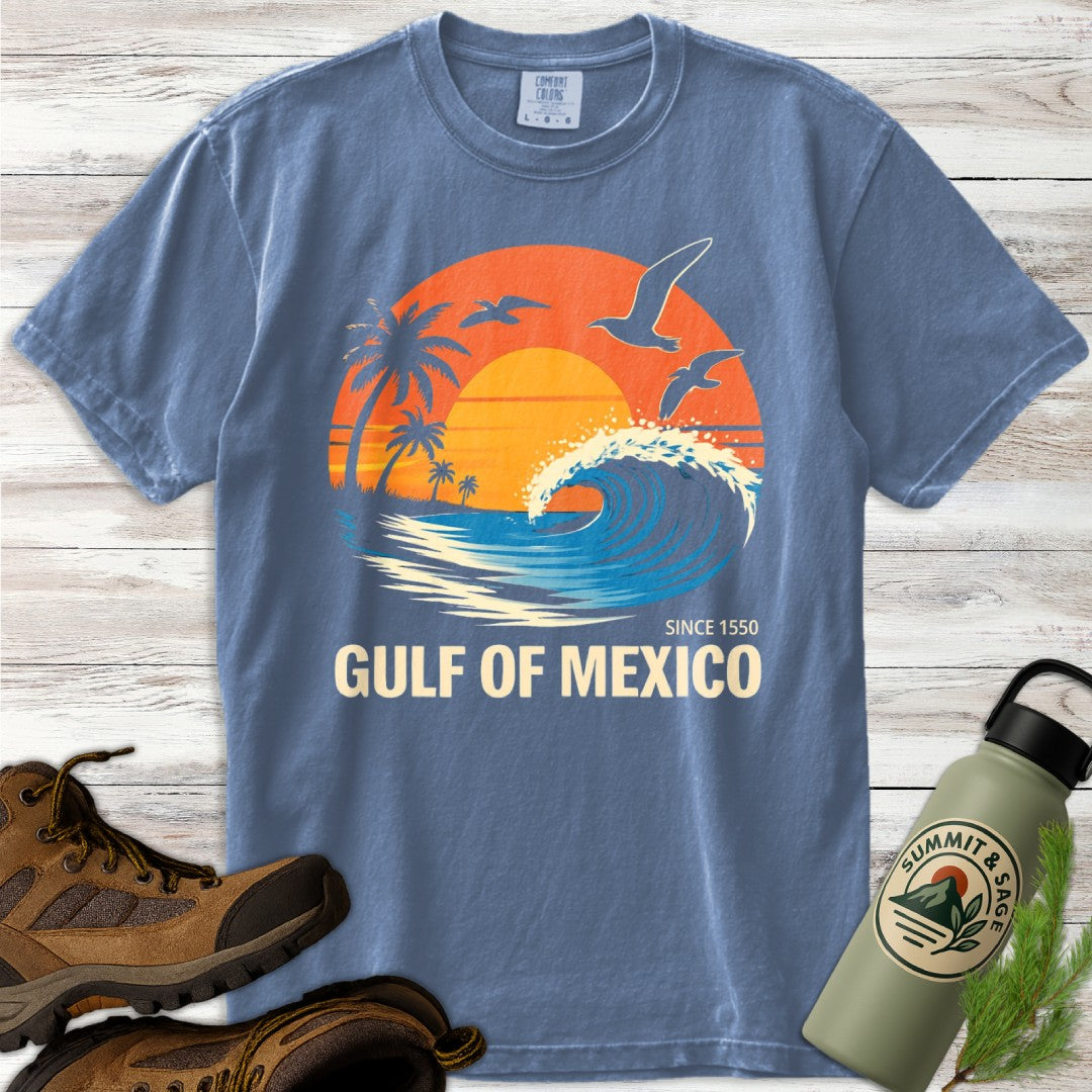 Retro Gulf Coast Sunset T-Shirt