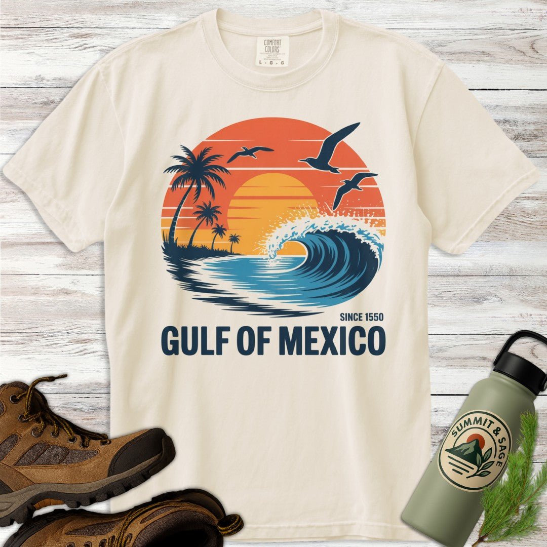 Retro Gulf Coast Sunset T-Shirt
