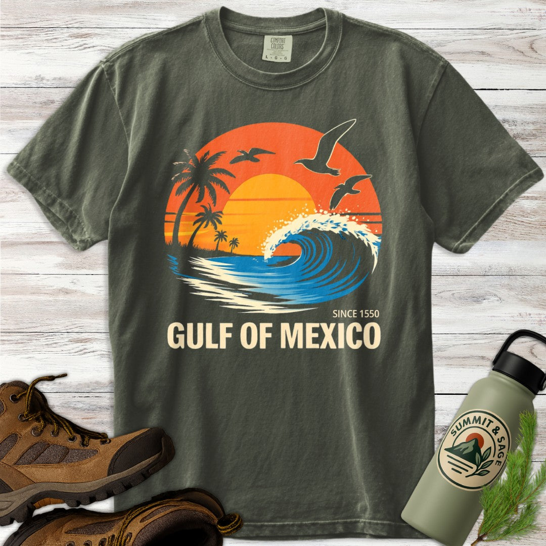 Retro Gulf Coast Sunset T-Shirt