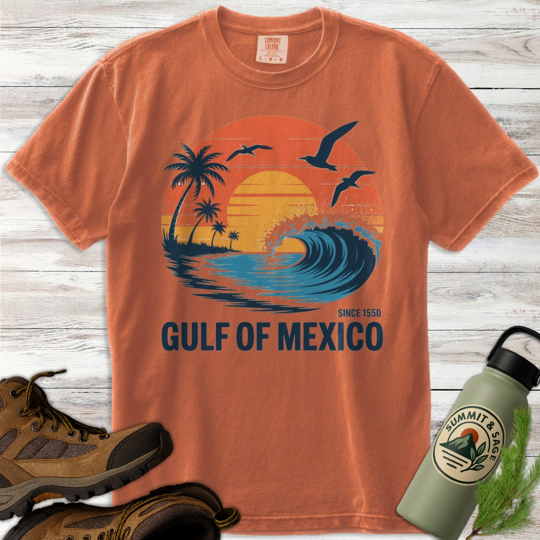Retro Gulf Coast Sunset T-Shirt