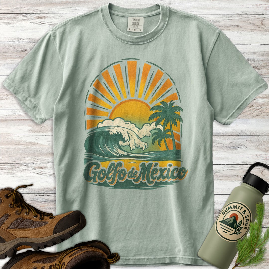 Golfo de Mexico Retro Wave T-Shirt