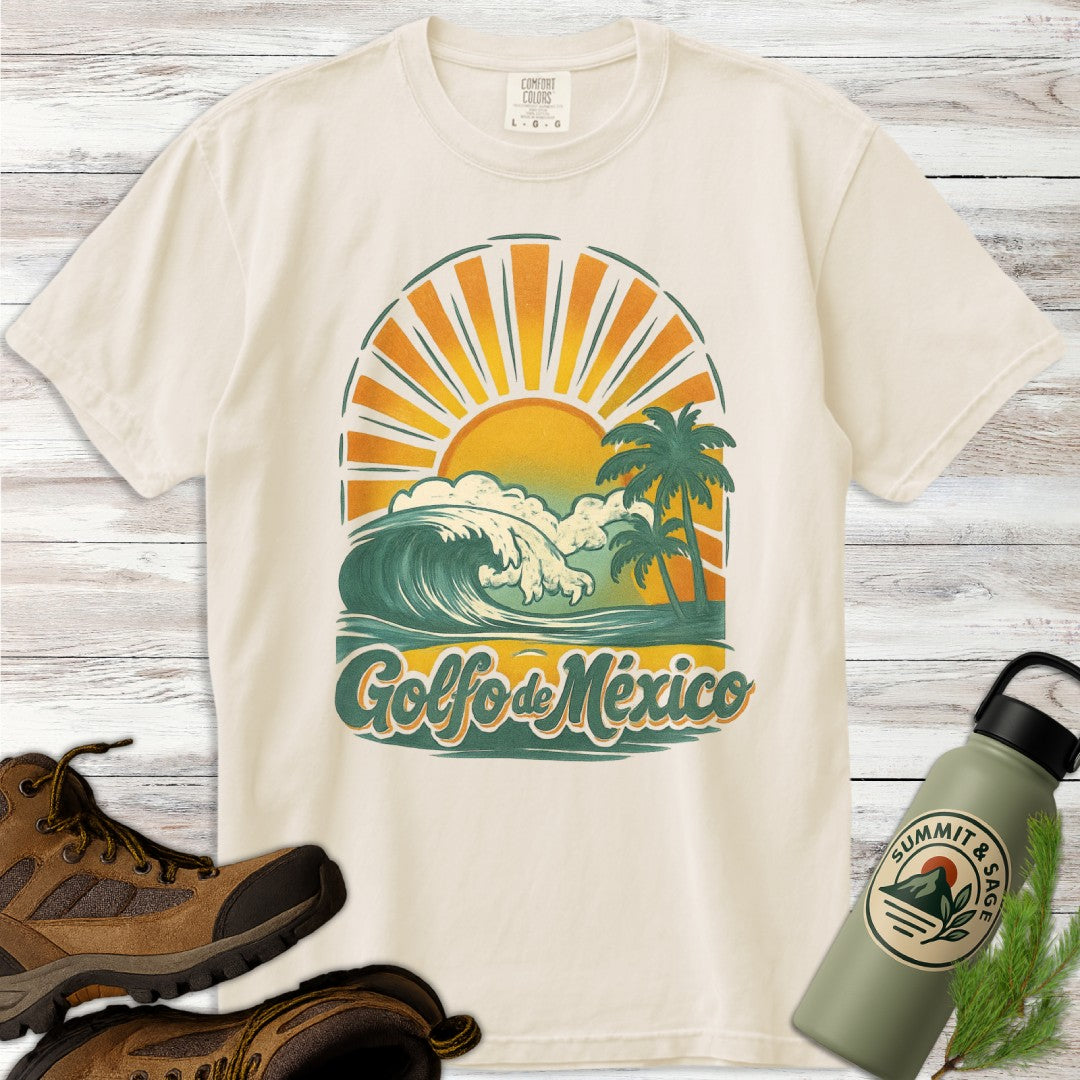Golfo de Mexico Retro Wave T-Shirt