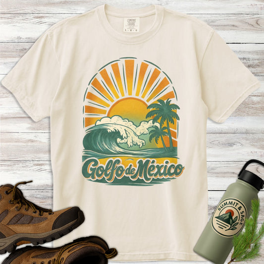Golfo de Mexico Retro Wave T-Shirt