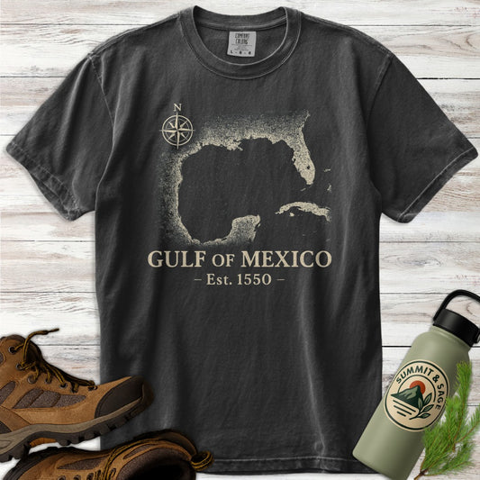Vintage Gulf of Mexico Map T-Shirt