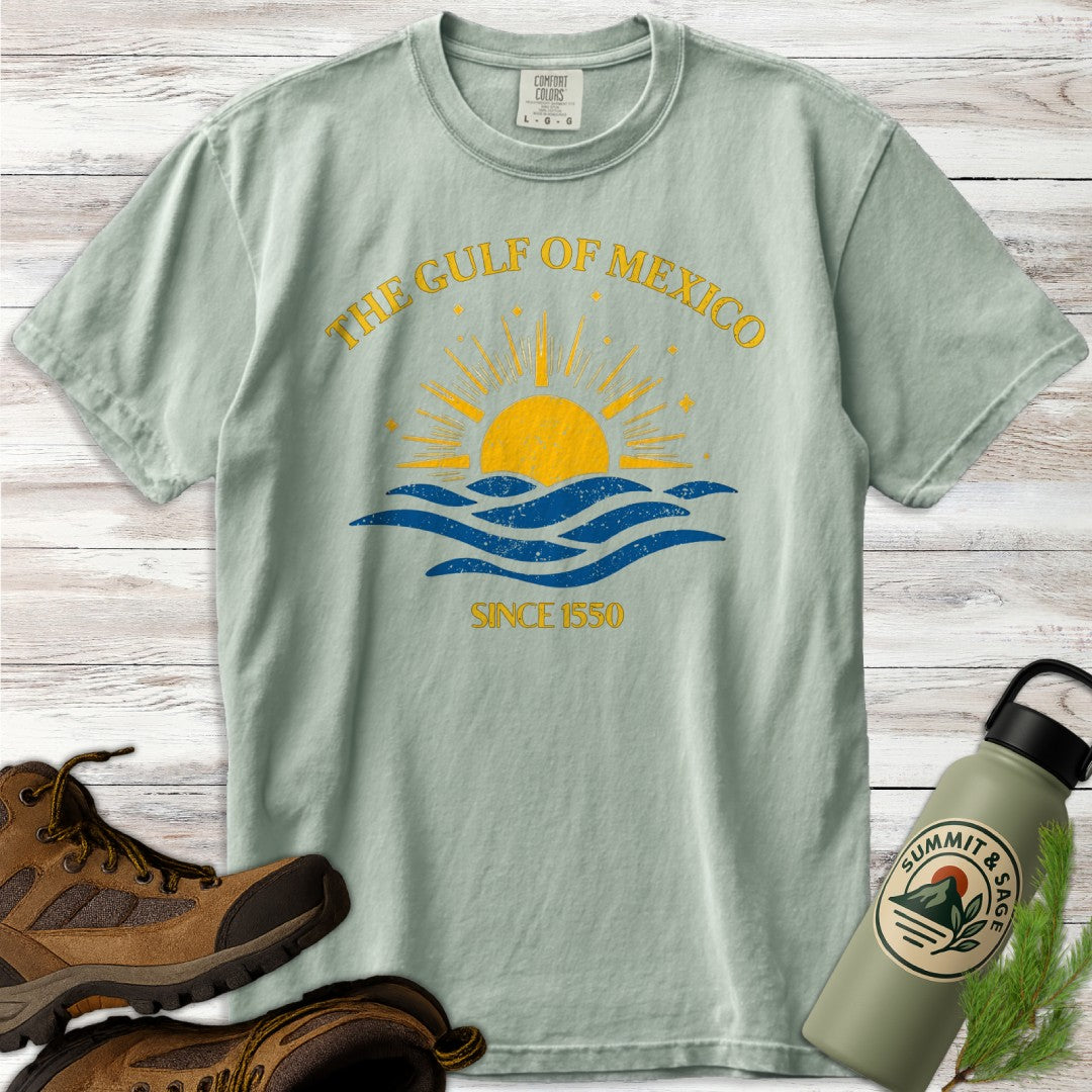 Gulf Rising Sun & Waves T-Shirt