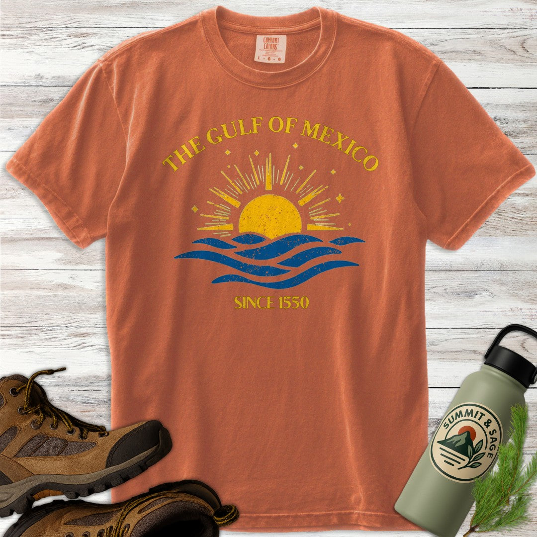 Gulf Rising Sun & Waves T-Shirt