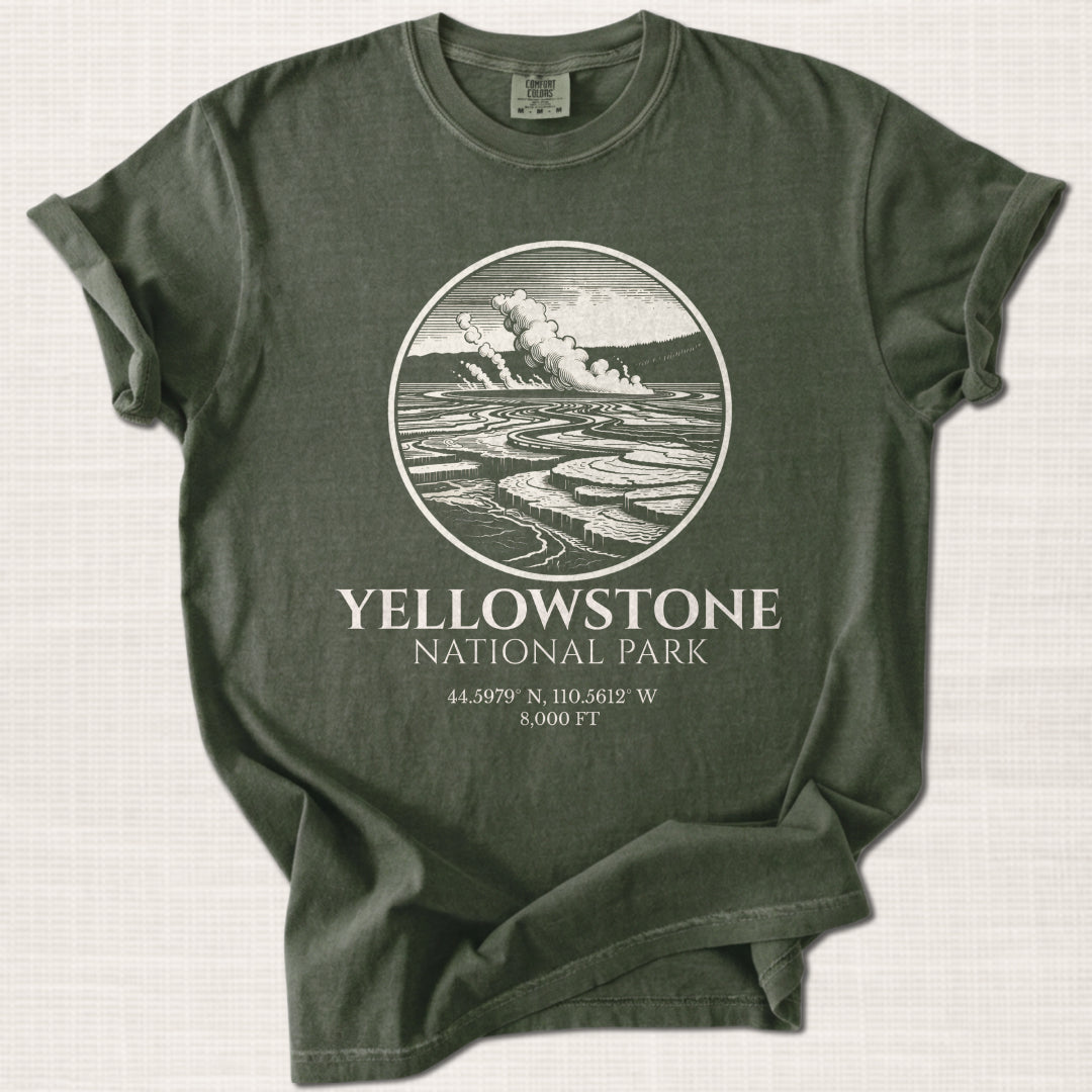 Yellowstone National Park T-Shirt – Expedition Press No. 01