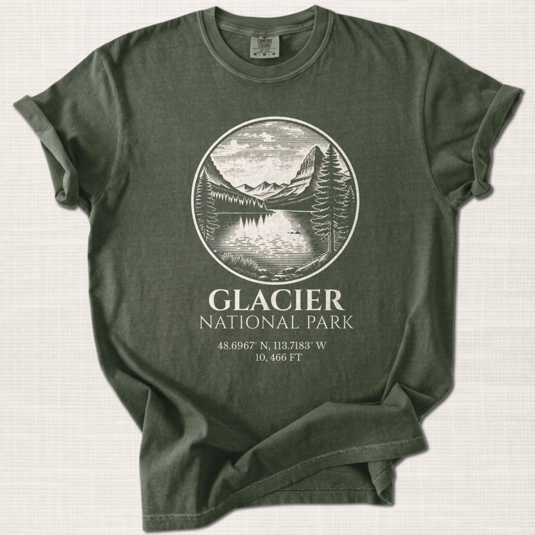 Glacier National Park T-Shirt – Expedition Press No. 05