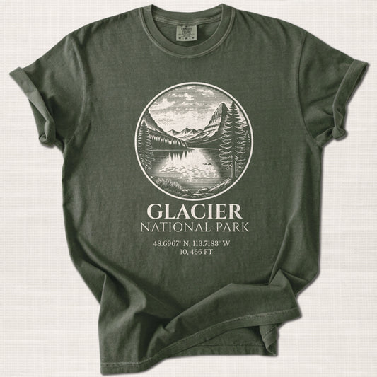 Glacier National Park T-Shirt – Expedition Press No. 05