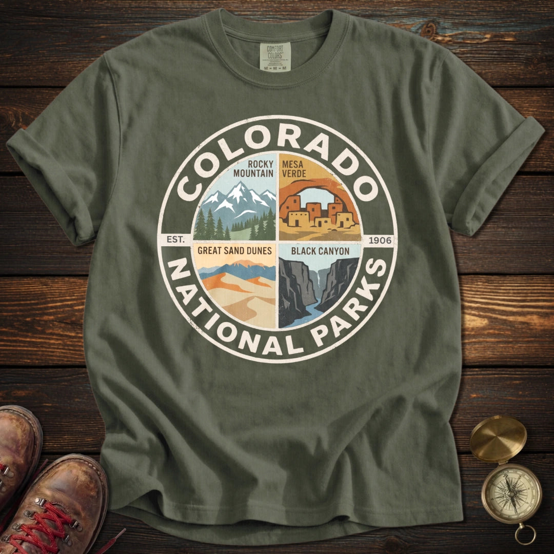 Colorado's 4 National Parks T-Shirt