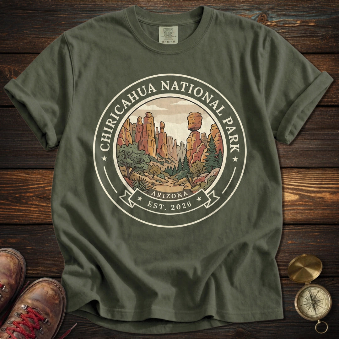 Chiricahua National Park Keepsake T-Shirt - Moss T-Shirt