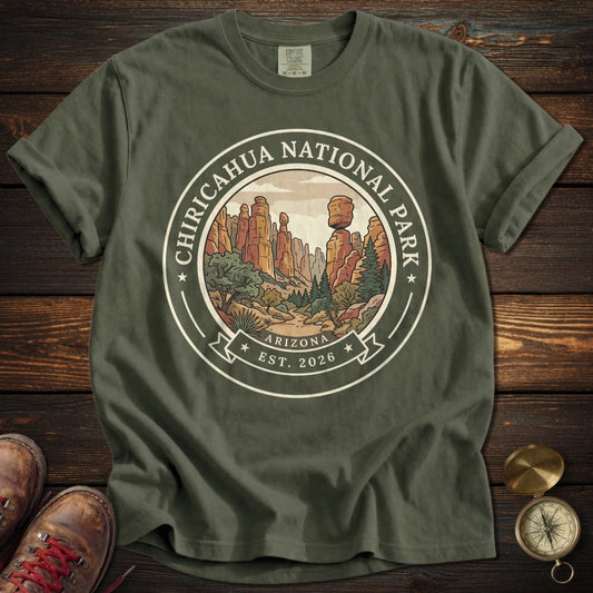 Chiricahua National Park Keepsake T-Shirt - Moss T-Shirt