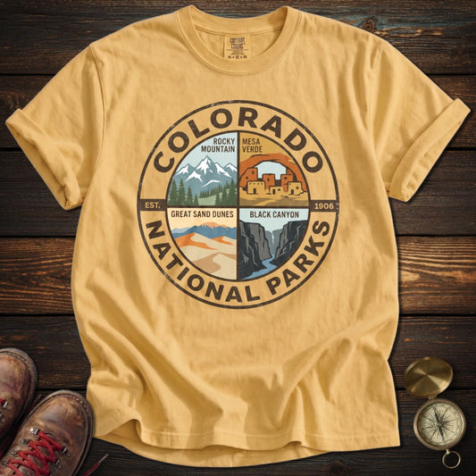 Colorado's 4 National Parks T-Shirt
