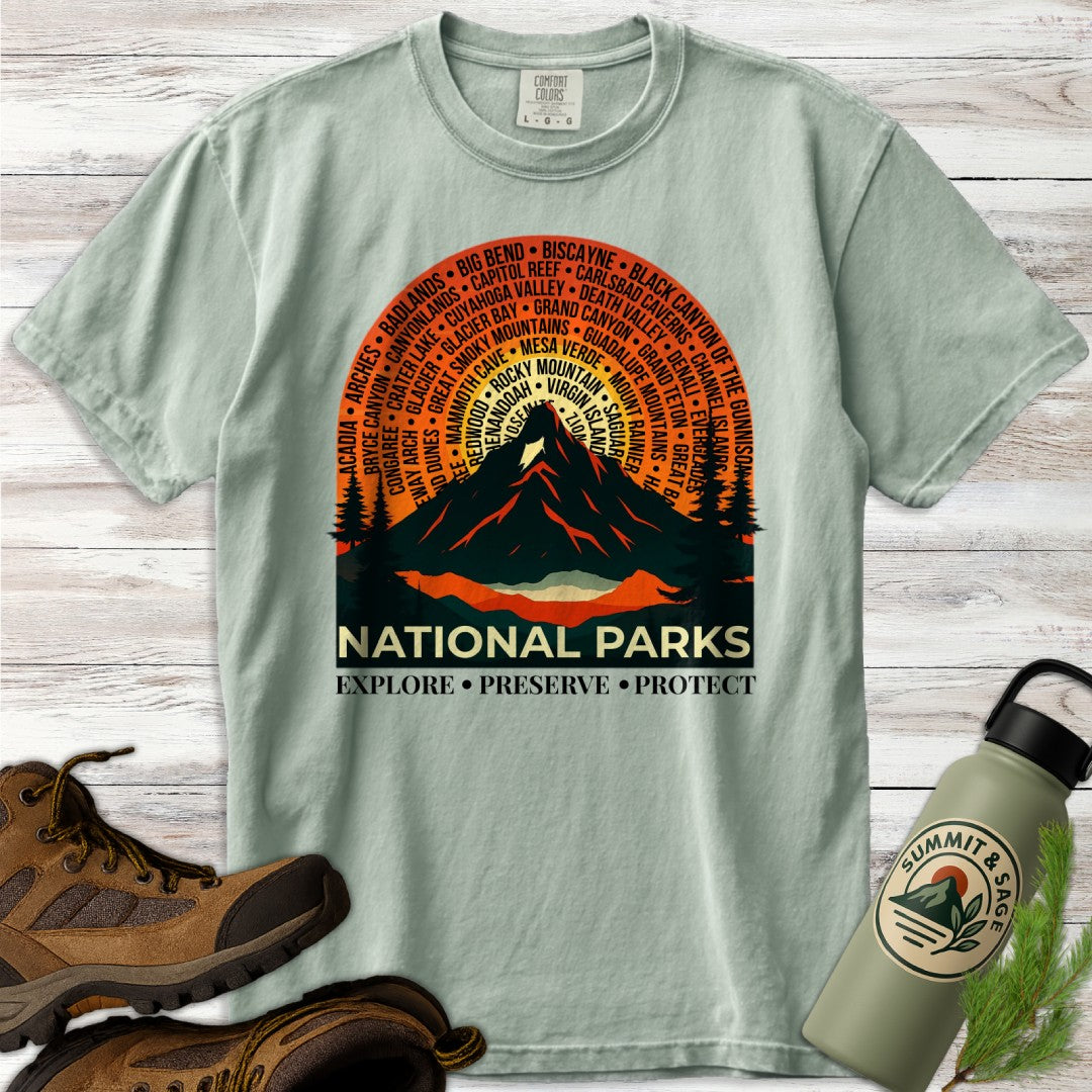 63 National Parks Sunset T-Shirt