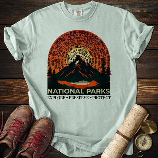 63 National Parks Sunset T-Shirt