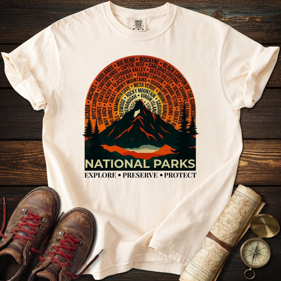63 National Parks Sunset T-Shirt