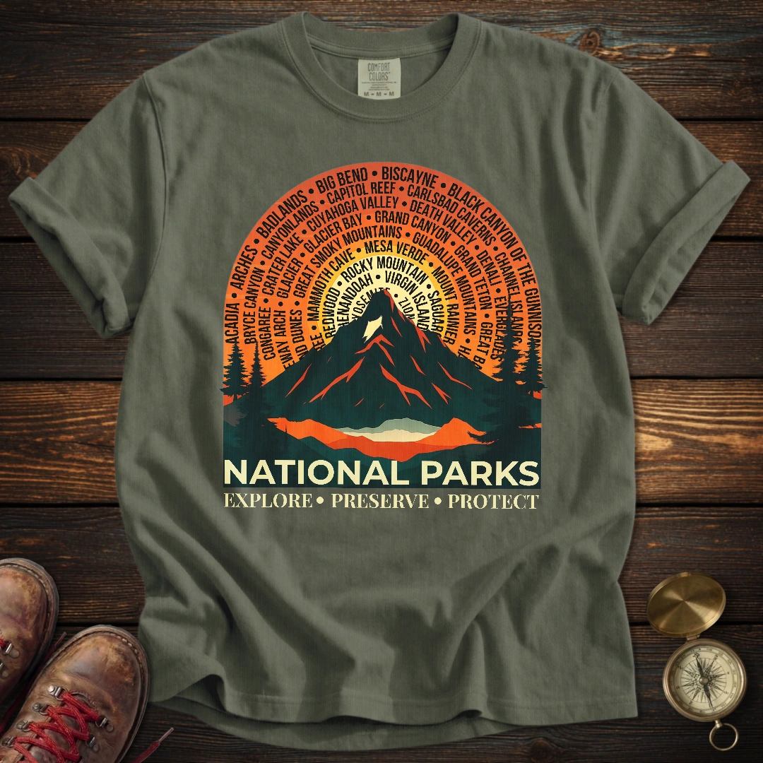 63 National Parks Sunset T-Shirt