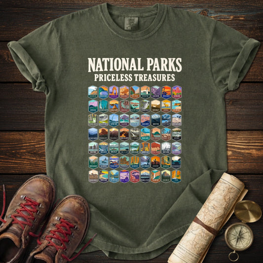 National Parks 63 Priceless Treasures T-Shirt