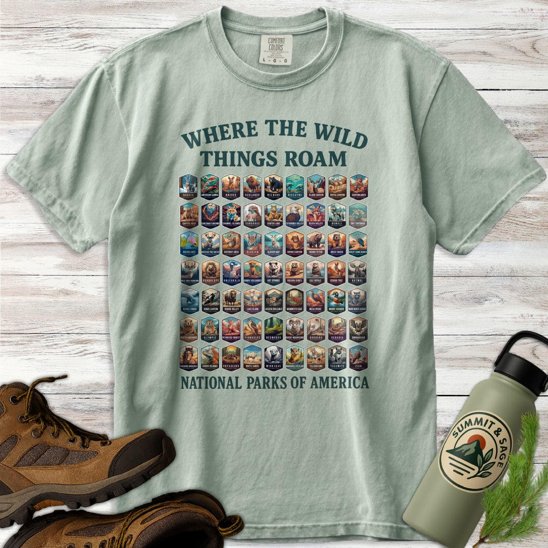 Wildlife 63 National Parks T-Shirt