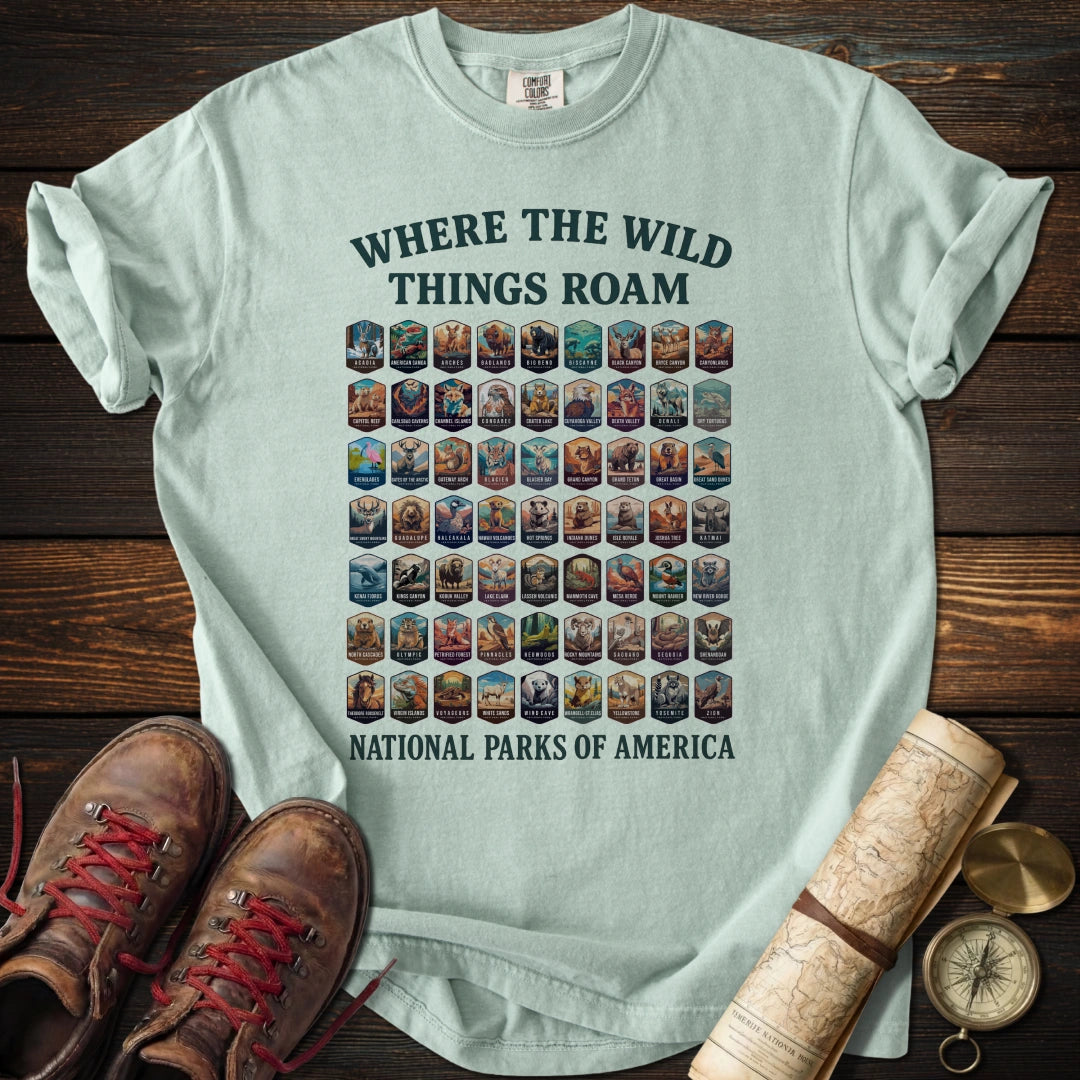 Wildlife 63 National Parks T-Shirt