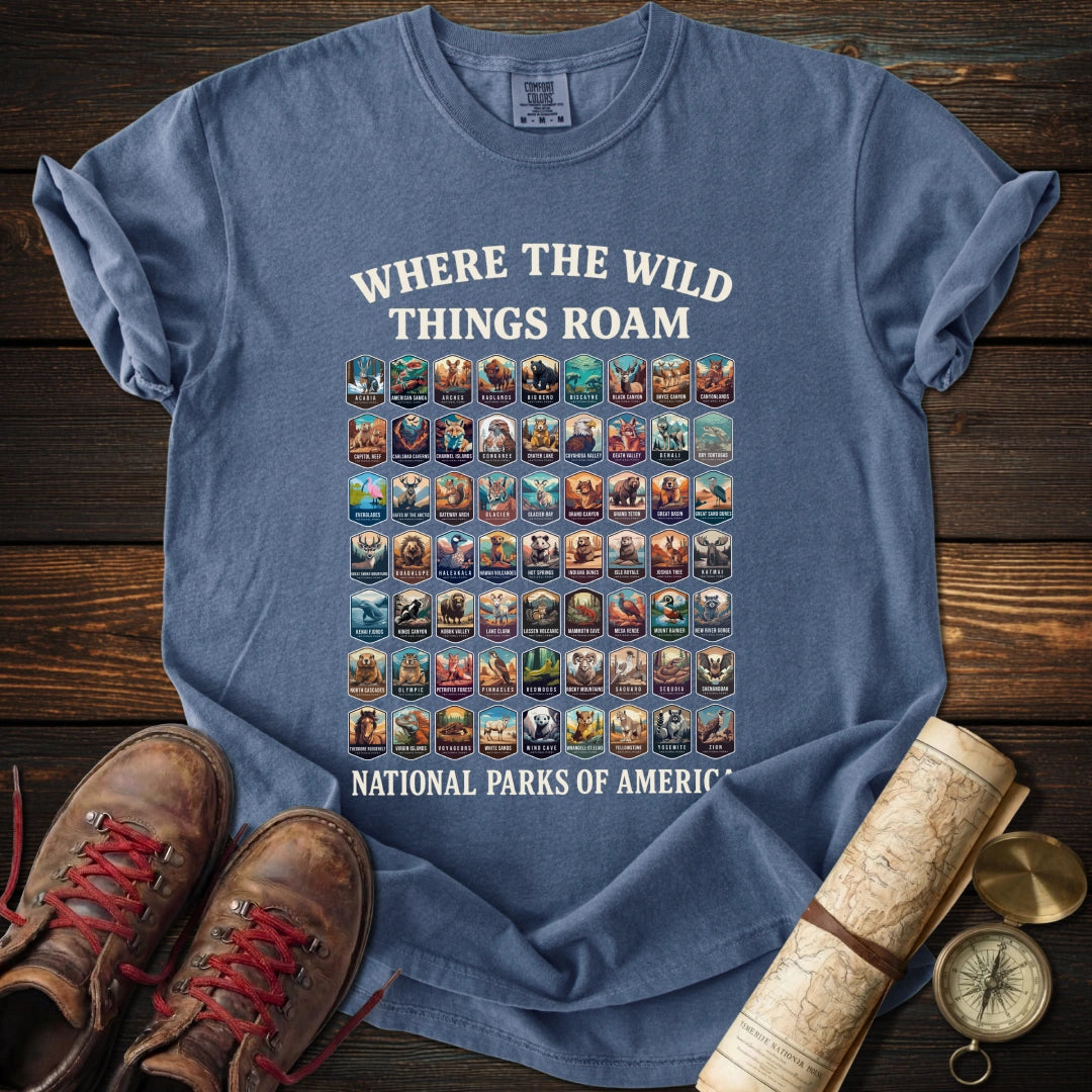 Wildlife 63 National Parks T-Shirt