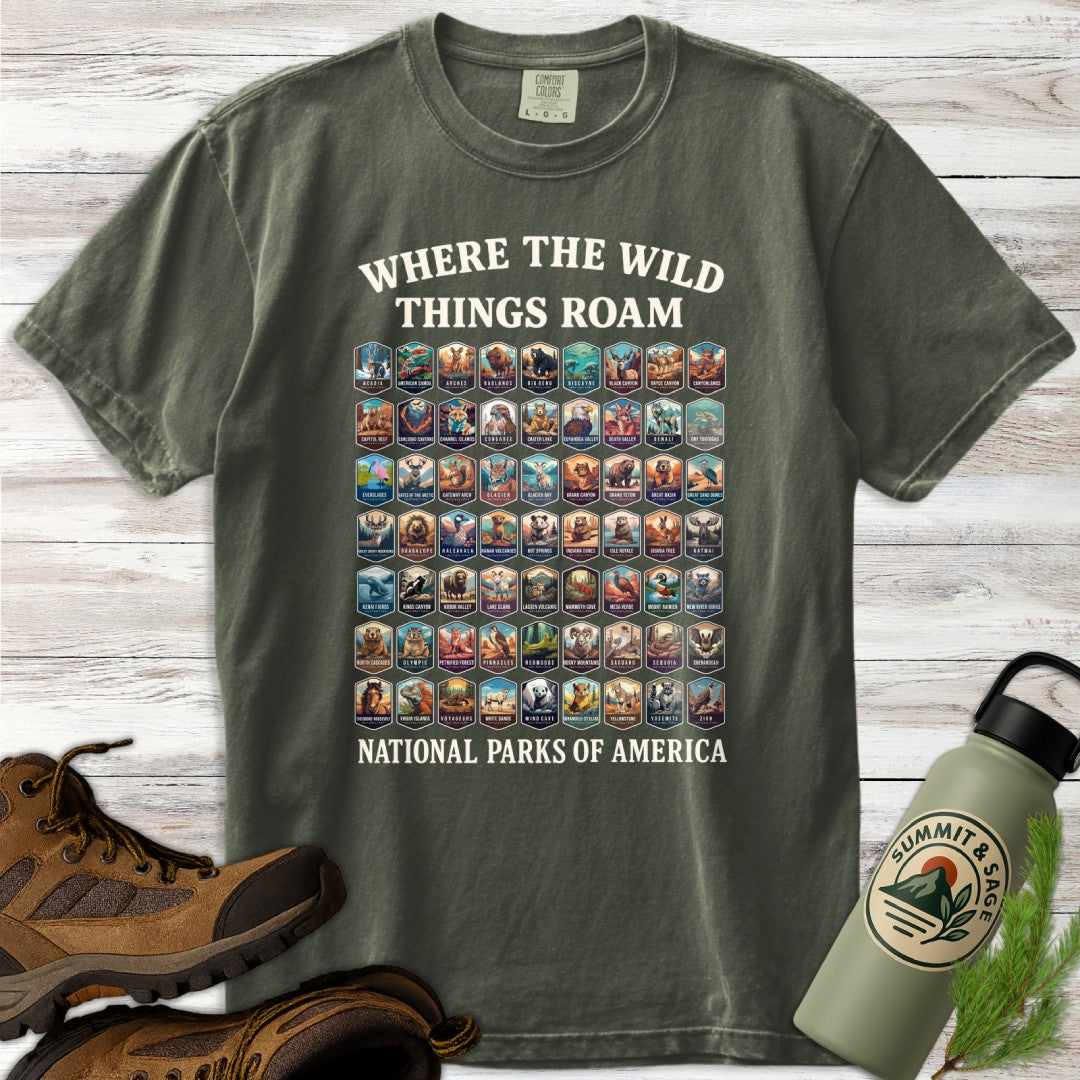 Wildlife 63 National Parks T-Shirt