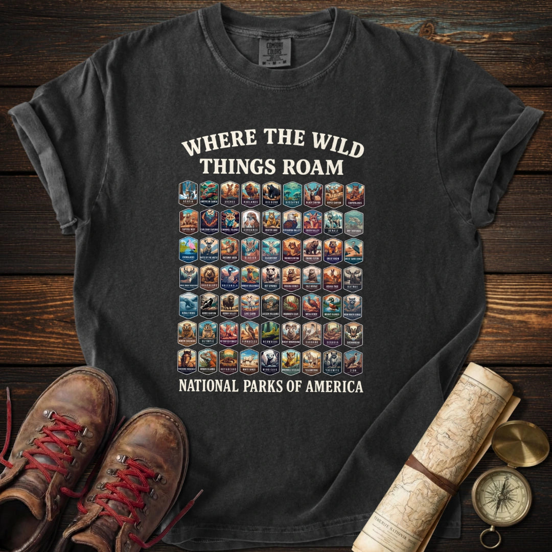 Wildlife 63 National Parks T-Shirt