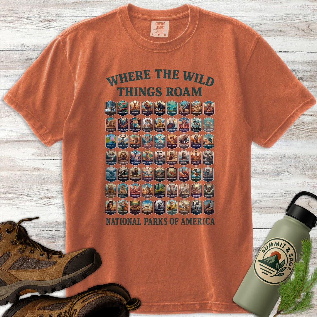 Wildlife 63 National Parks T-Shirt