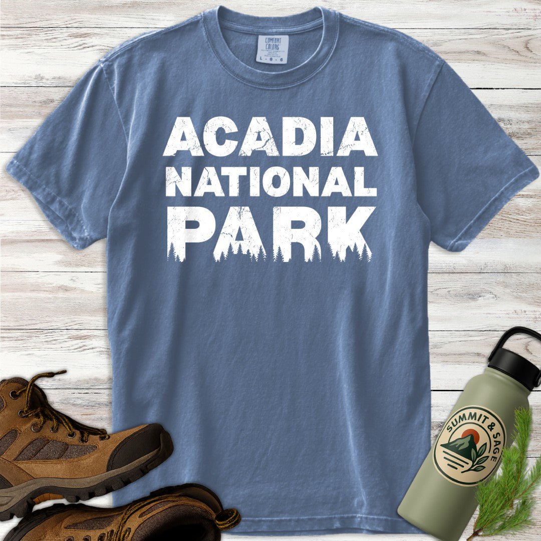 Acadia National Park Silhouette T-Shirt