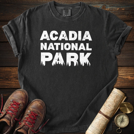 Acadia National Park Silhouette T-Shirt