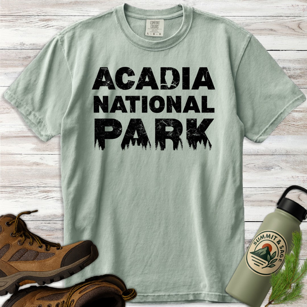 Acadia Park Wildlife Silhouette T-Shirt