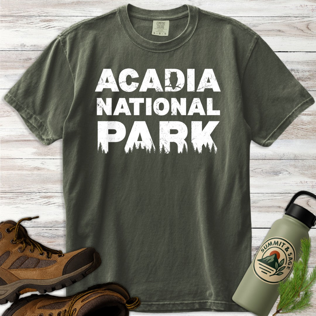 Acadia Park Wildlife Silhouette T-Shirt