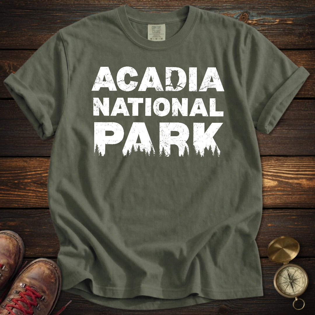 Acadia Park Wildlife Silhouette T-Shirt