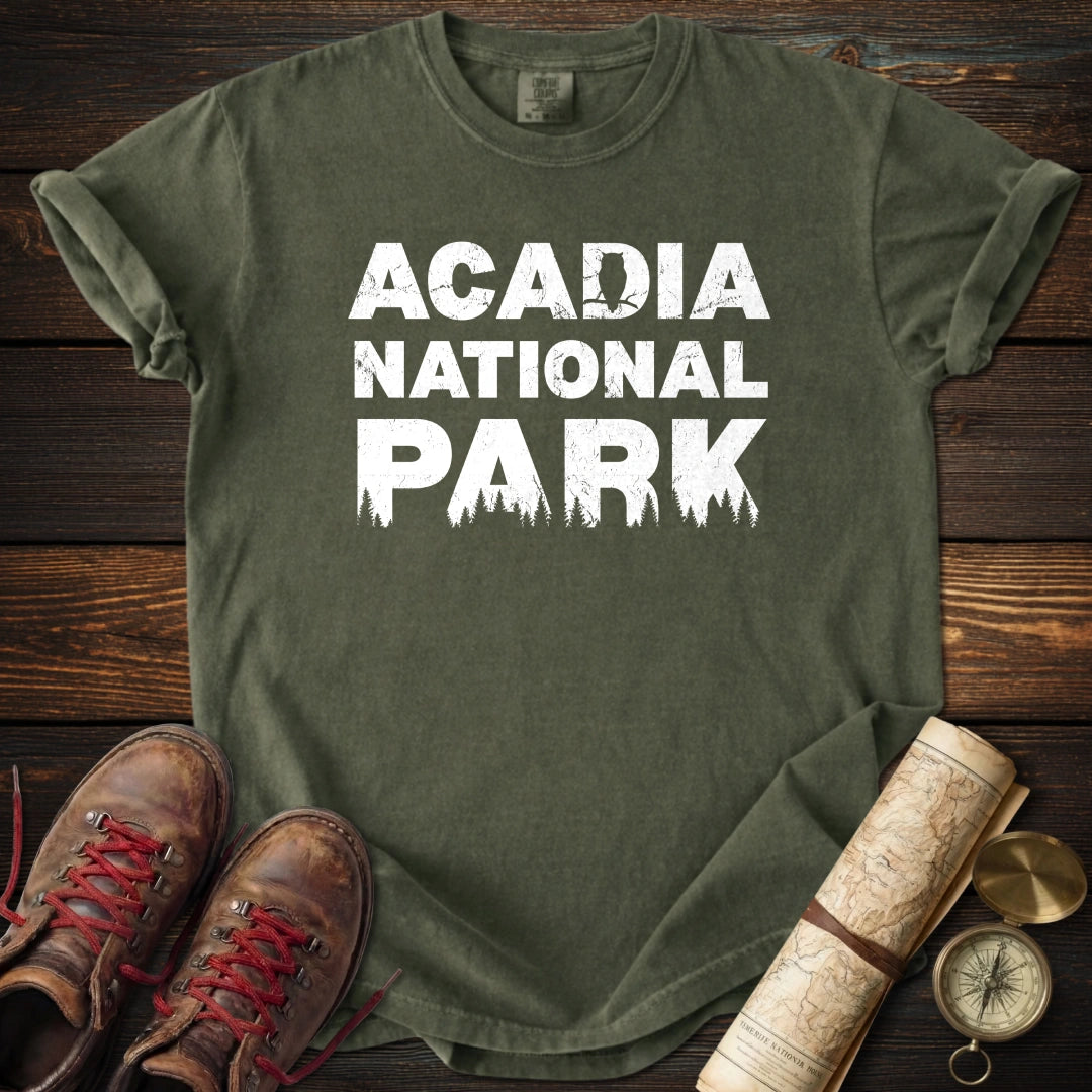 Acadia Park Wildlife Silhouette T-Shirt