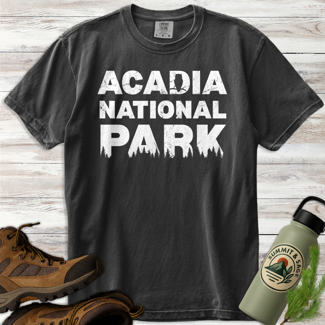 Acadia Park Wildlife Silhouette T-Shirt
