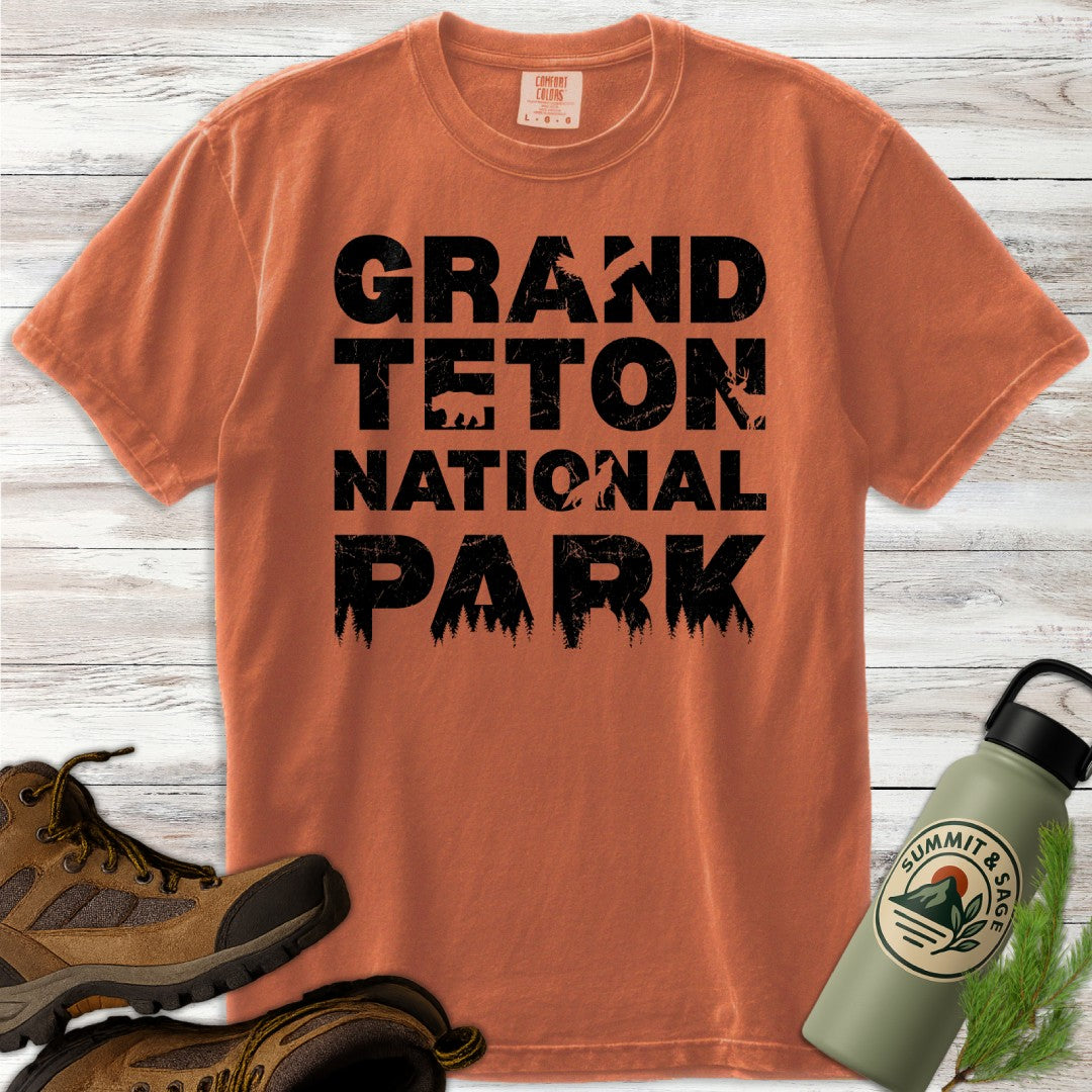 Grand Teton Wildlife Wilderness T-Shirt