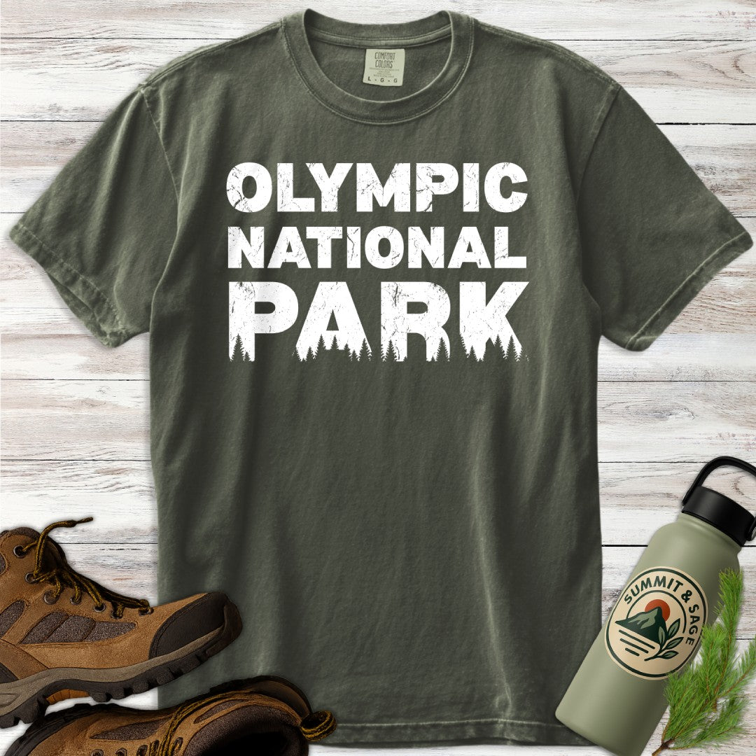 Olympic National Park Distressed T-Shirt