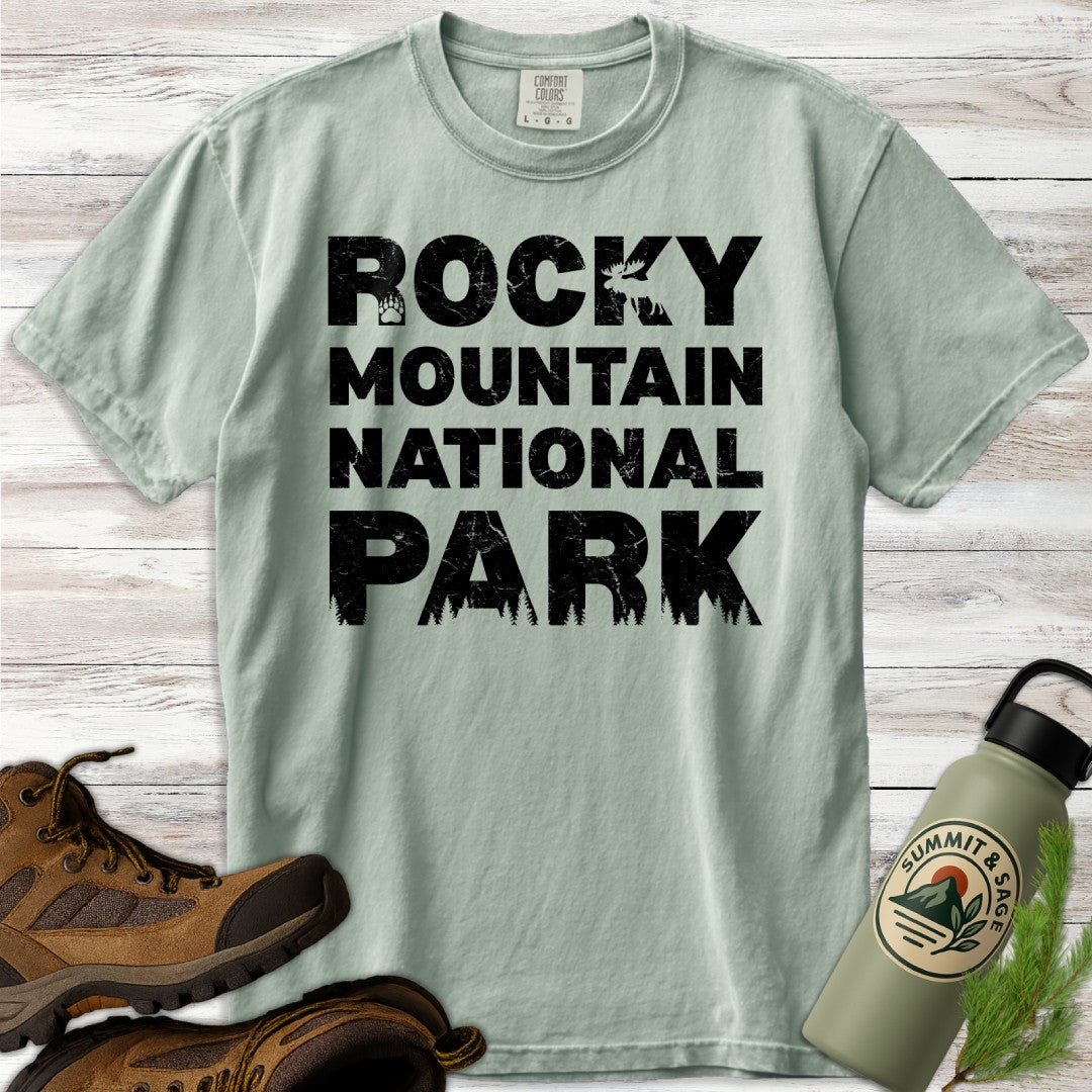 Rocky Mountain Distressed Wildlife T-Shirt