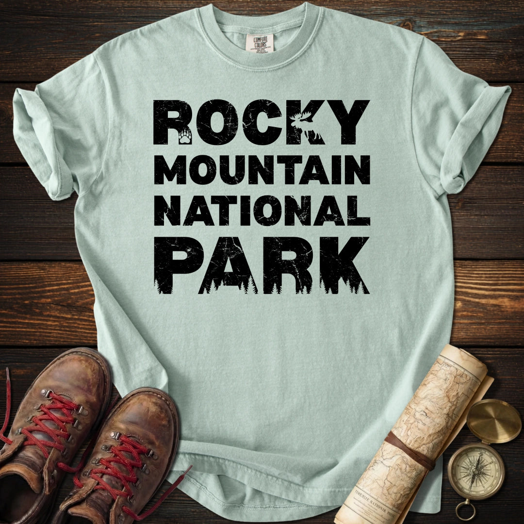 Rocky Mountain Distressed Wildlife T-Shirt