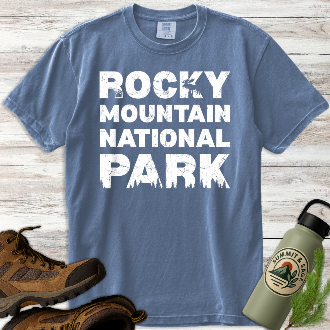 Rocky Mountain Distressed Wildlife T-Shirt