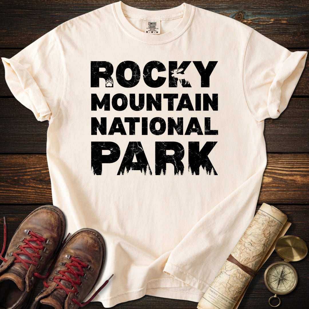 Rocky Mountain Distressed Wildlife T-Shirt