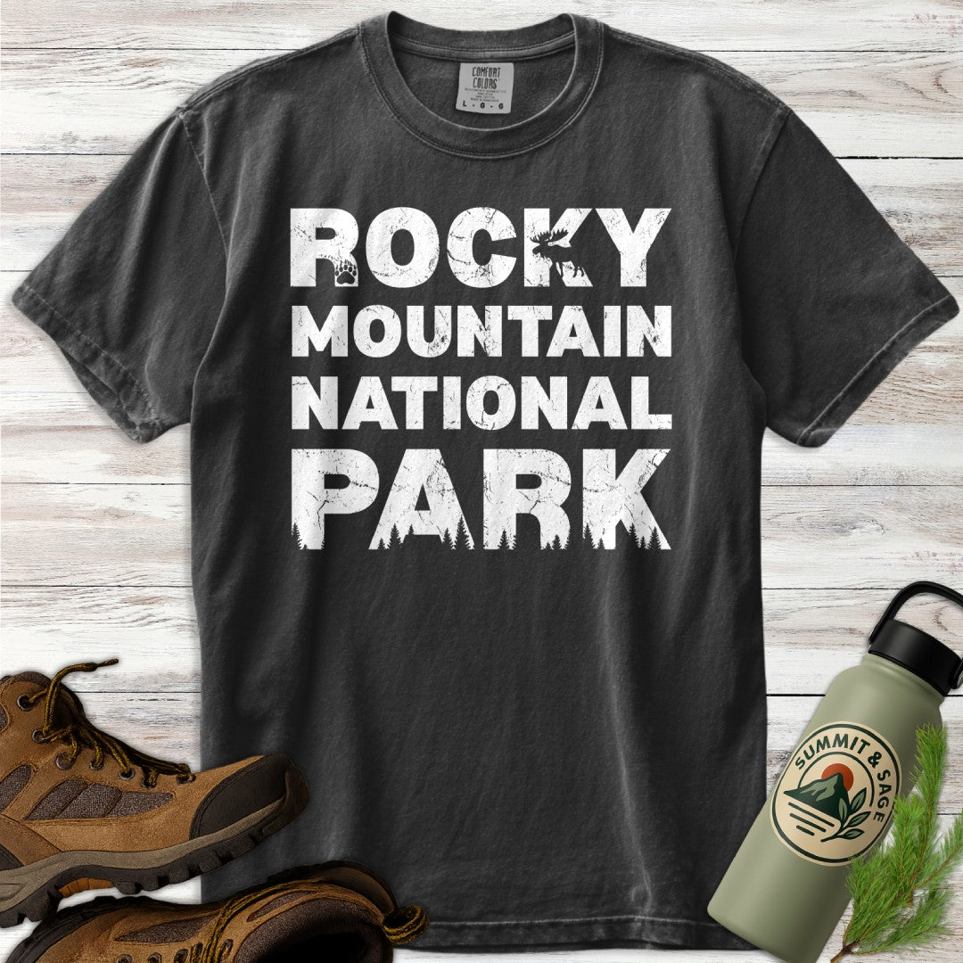Rocky Mountain Distressed Wildlife T-Shirt