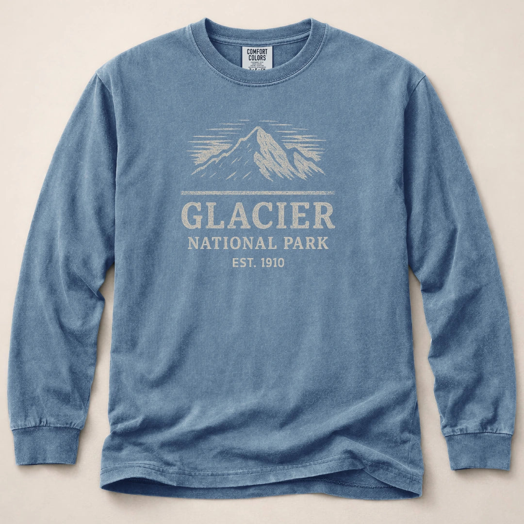 Glacier National Park 1910 Long Sleeved T-Shirt