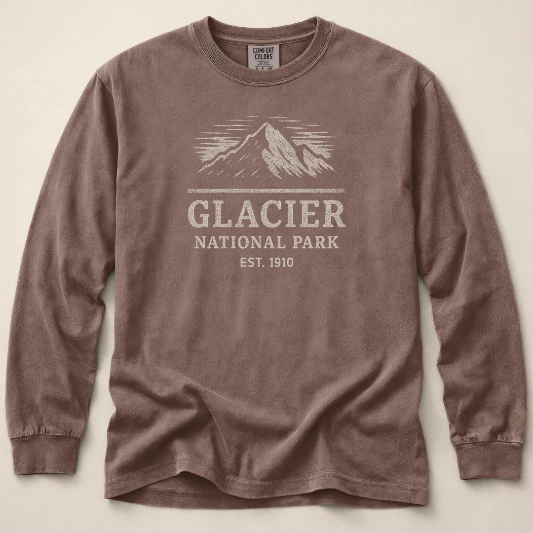 Glacier National Park 1910 Long Sleeved T-Shirt