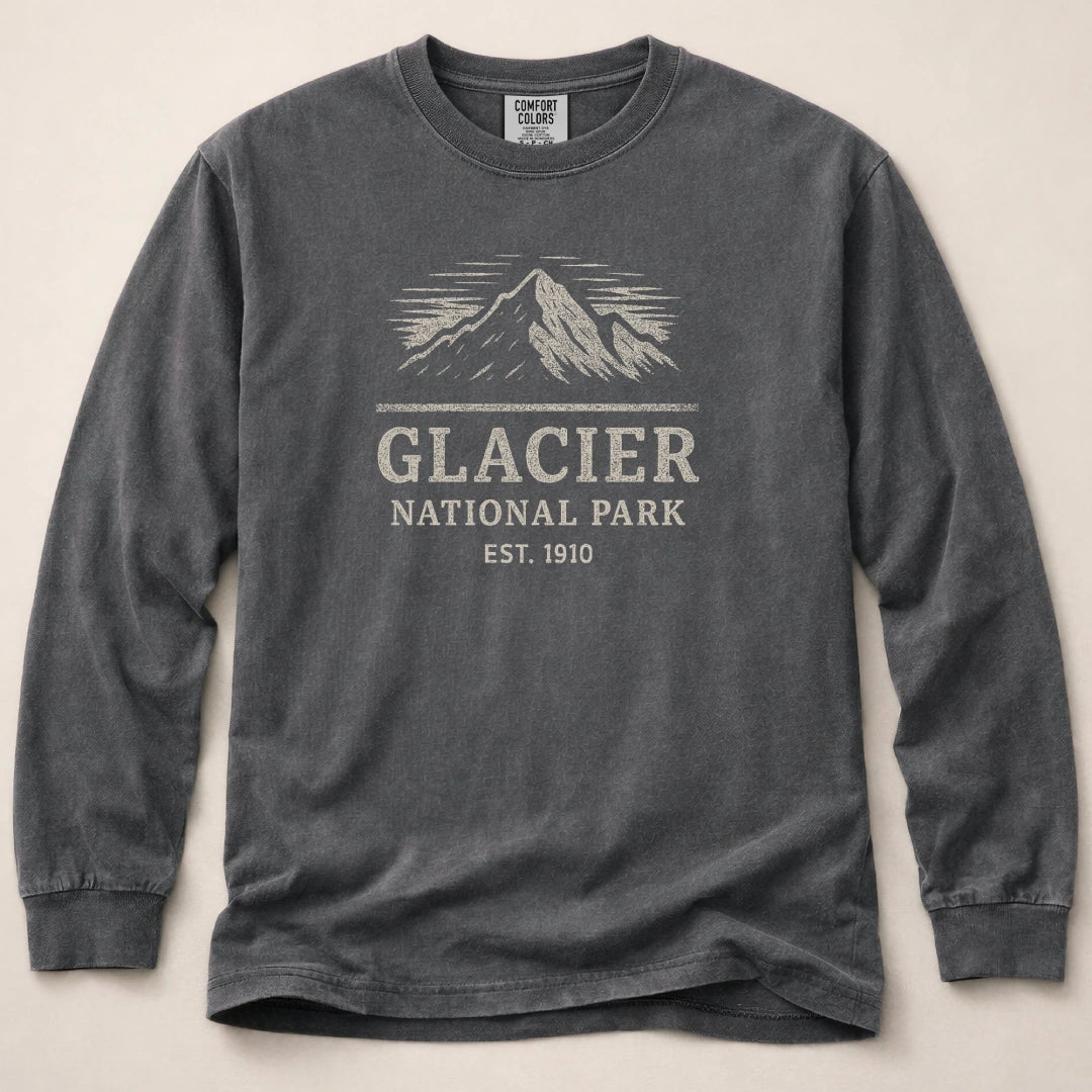 Glacier National Park 1910 Long Sleeved T-Shirt