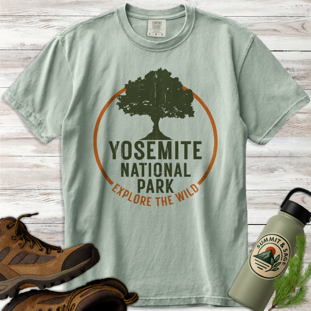 Yosemite Park Circle Tree T-Shirt