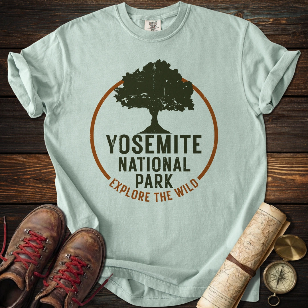 Yosemite Park Circle Tree T-Shirt