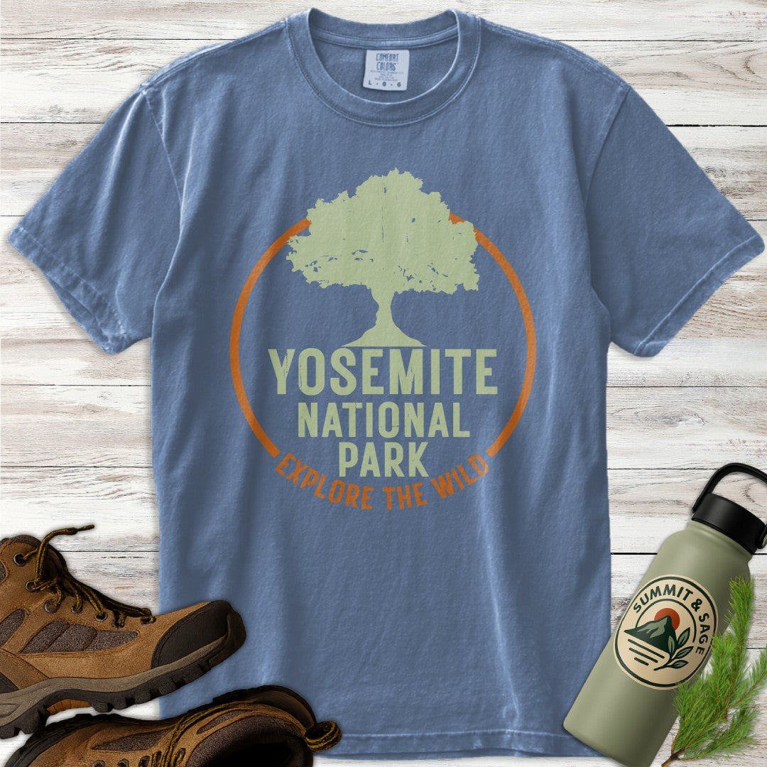 Yosemite Park Circle Tree T-Shirt